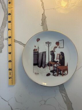 Vintage Norman Rockwell Plate Before the Shot 1986 Decorative Collectible